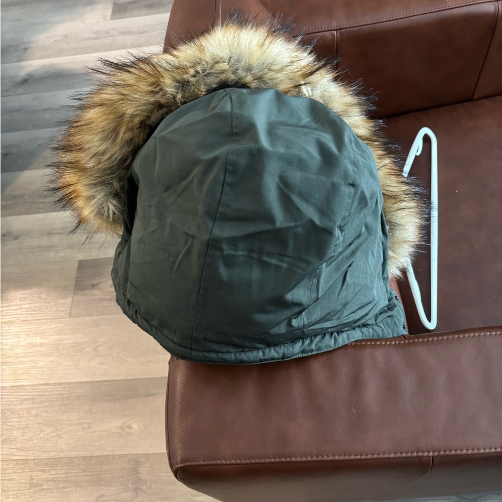 Men's Olive Green Insulated Ski Jacket - Picture 5 of 5